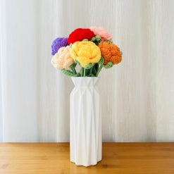 Bó Hoa Hồng Len Thủ Công