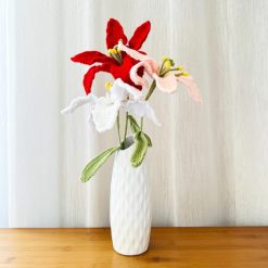 Bó Hoa Lily Len Thủ Công