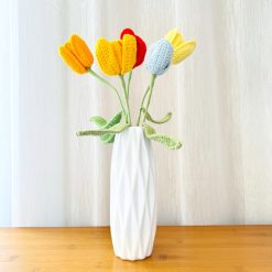 Bó Hoa Tulip Len Thủ Công