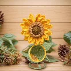 Knitwoolvn Hoa Hướng Dương Crochet 20cm