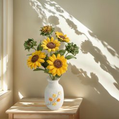 Knitwoolvn Hoa Hướng Dương Crochet Khổng Lồ